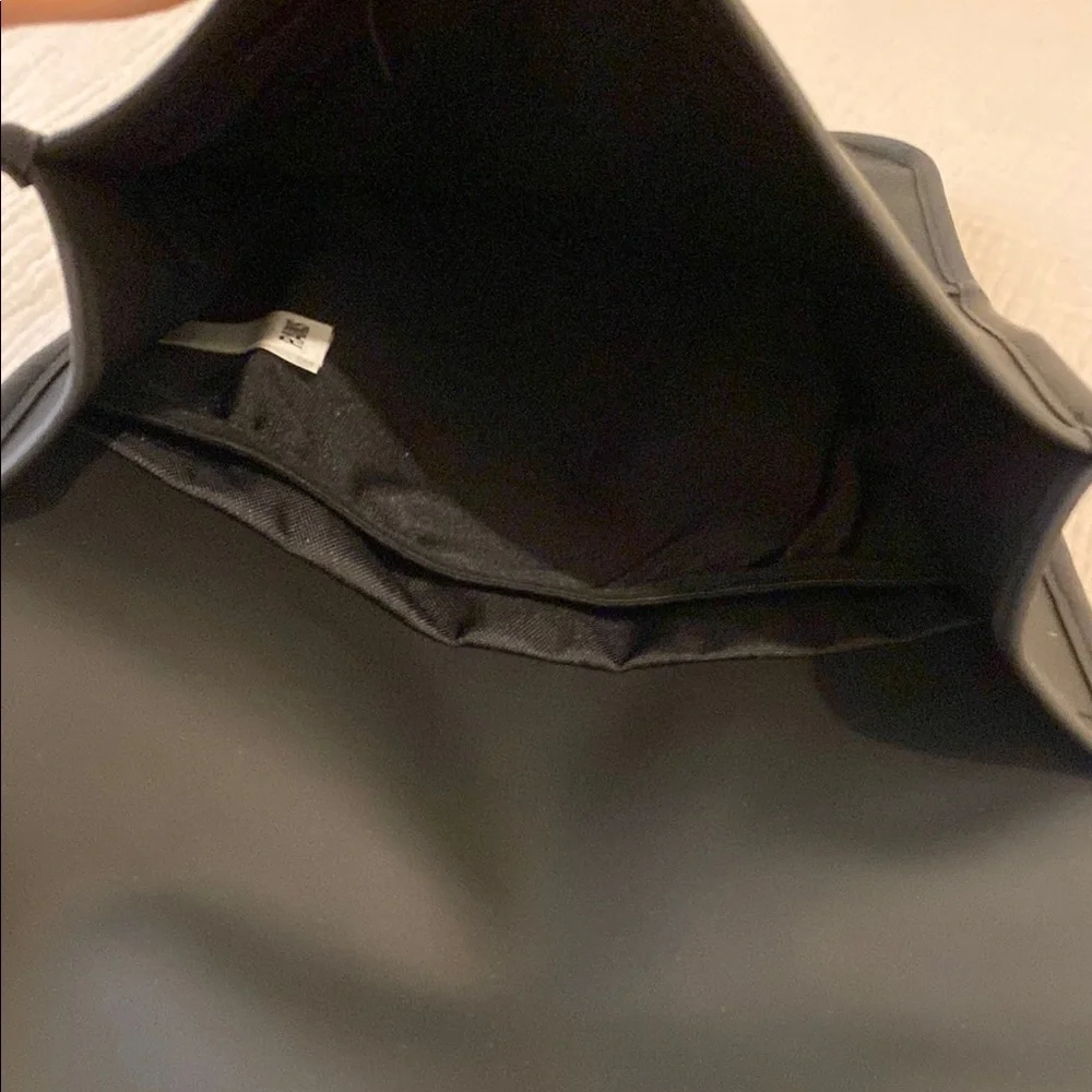 Rains Fox Black Laptop Backpack. Unisex model